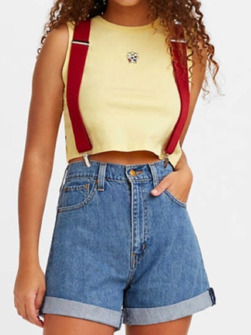 Levi’s x Pokemon Misty Shorts with suspenders NWT